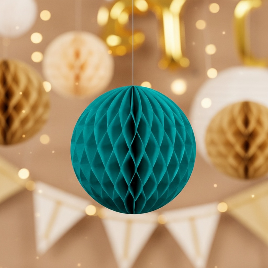 Rund Honeycomb Petroleumsblå