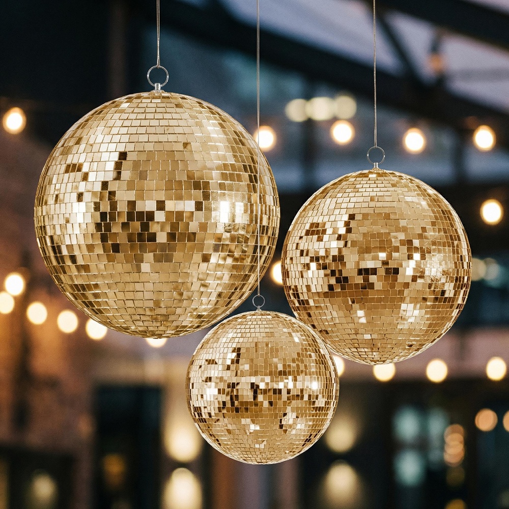 Diskokugle Champagneguld