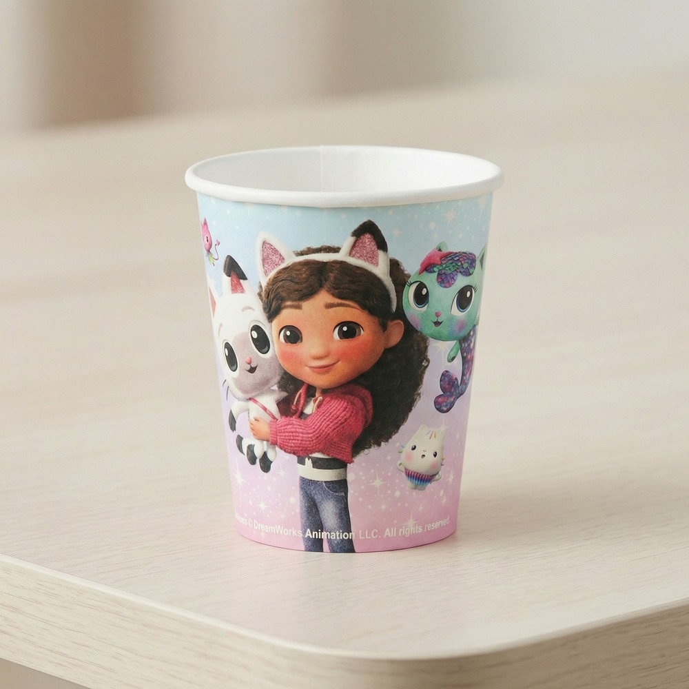 Gabbys Dukkehus Papkrus - 6 stk (250 ml) | Gabbys Dollhouse Krus - Temashop