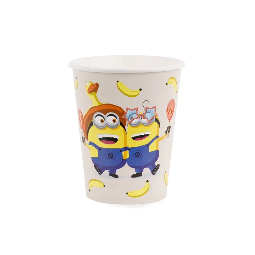 Minions Papkrus - 6 stk (250 ml) | Minions Krus - Temashop