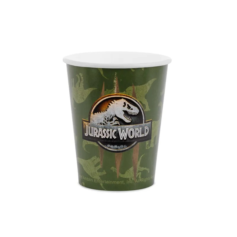 Jurassic World Papkrus - 6 stk (250 ml) | Jurassic World Krus - Temashop