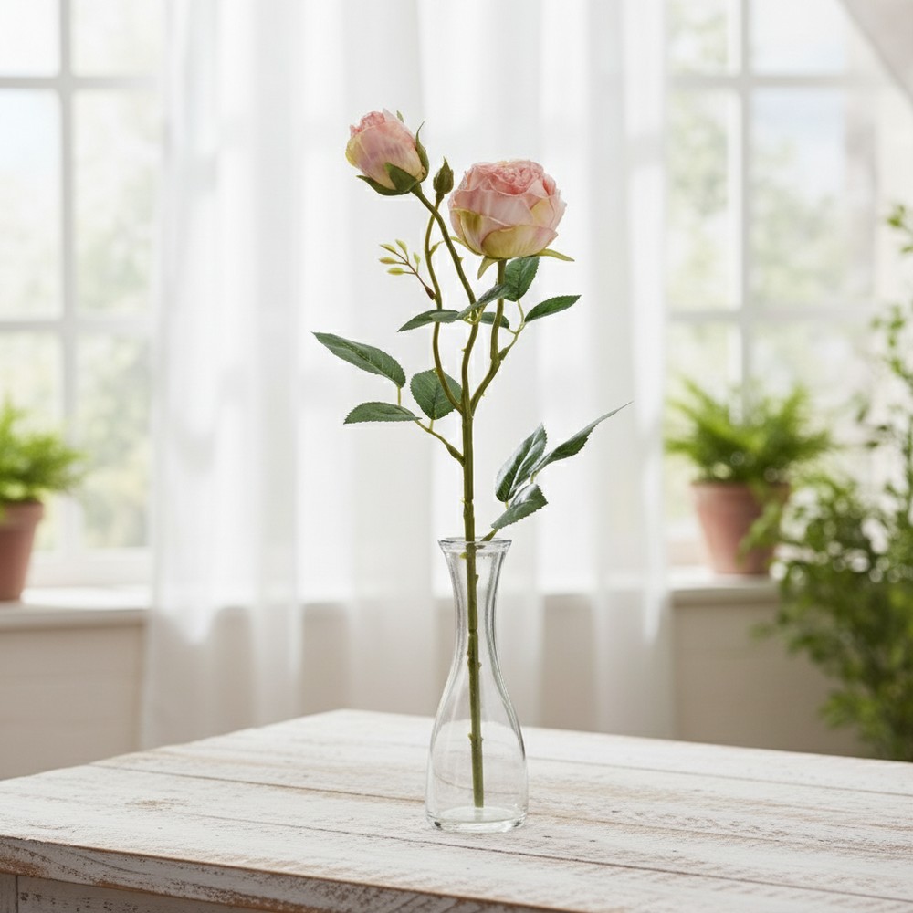 Kunstig Rose Lyserød