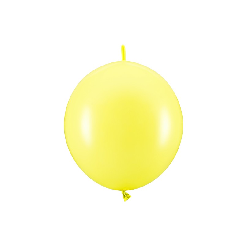 Linking Balloner Gul 28 cm - 20 stk (28 cm) | Gul tema Latexballoner - Temashop
