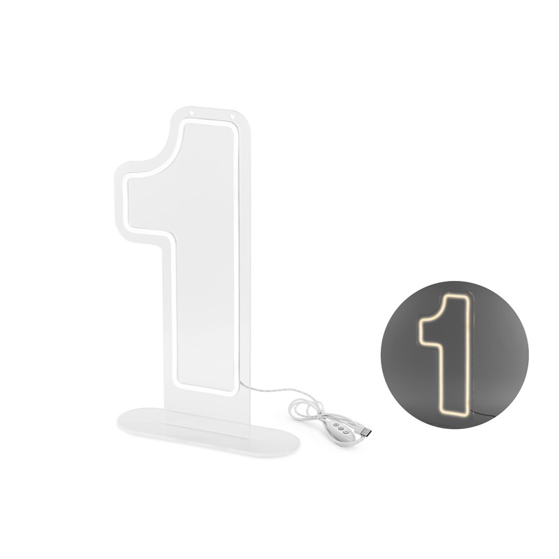 1-Tal LED Neon Skilt