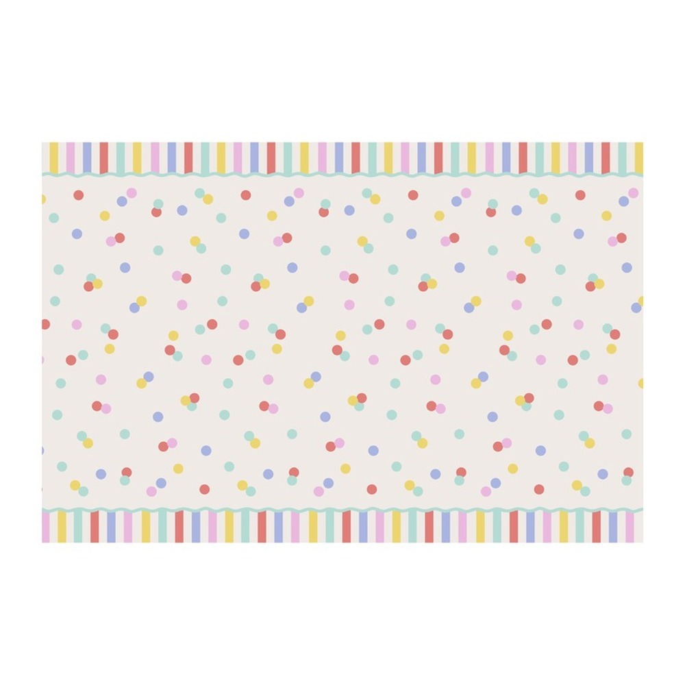 Konfetti Papirdug - 1 stk (180 x 120 cm) | Konfetti tema Duge - Temashop