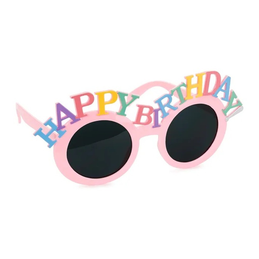 Happy Birthday Partybriller (18,5 x 7,5 cm) | Fødselsdag Partybriller - Festtilbehør - Temashop