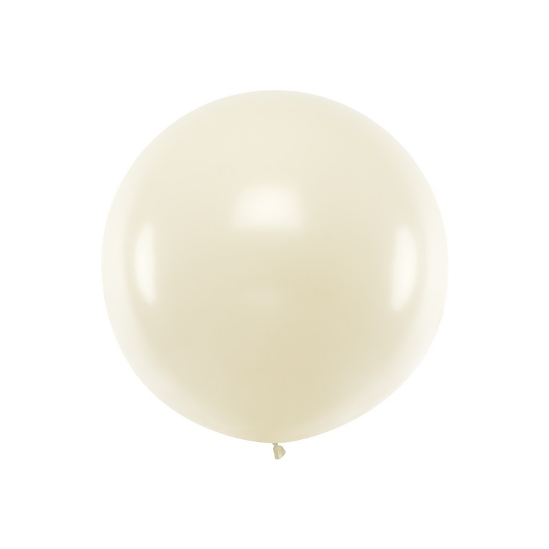 Stor Rund Ballon Metallisk Perle - 1 stk (100 cm) - Temashop