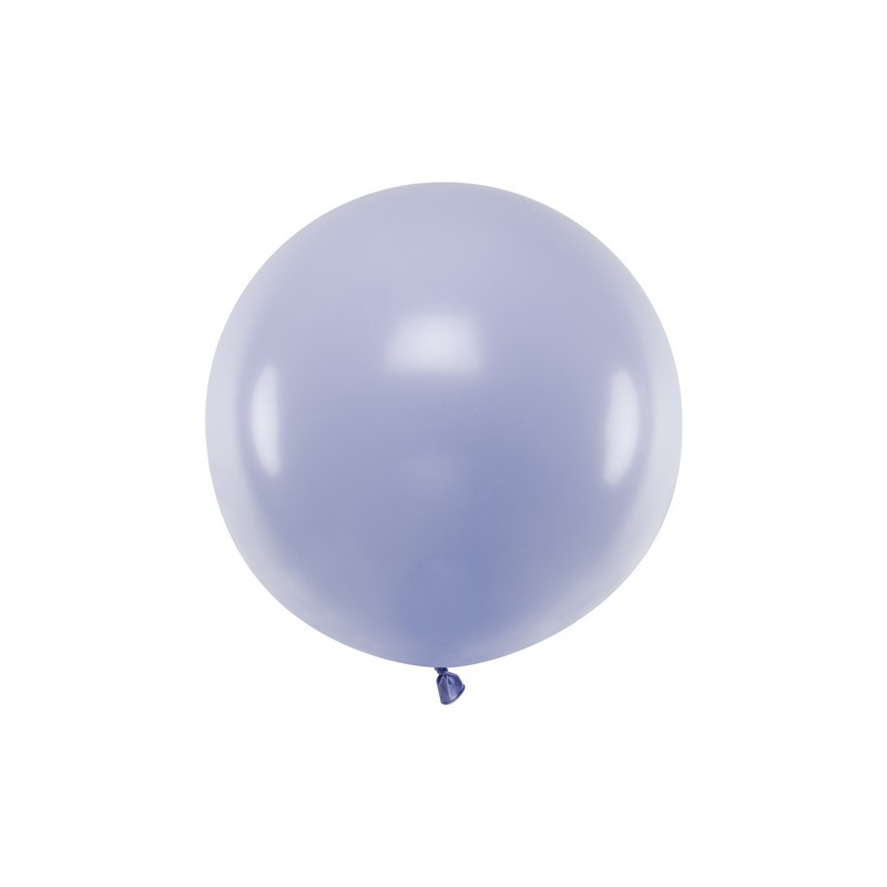 Stor Rund Ballon Lys Lilla - 1 stk (60 cm) | Lilla tema Latexballoner - Temashop