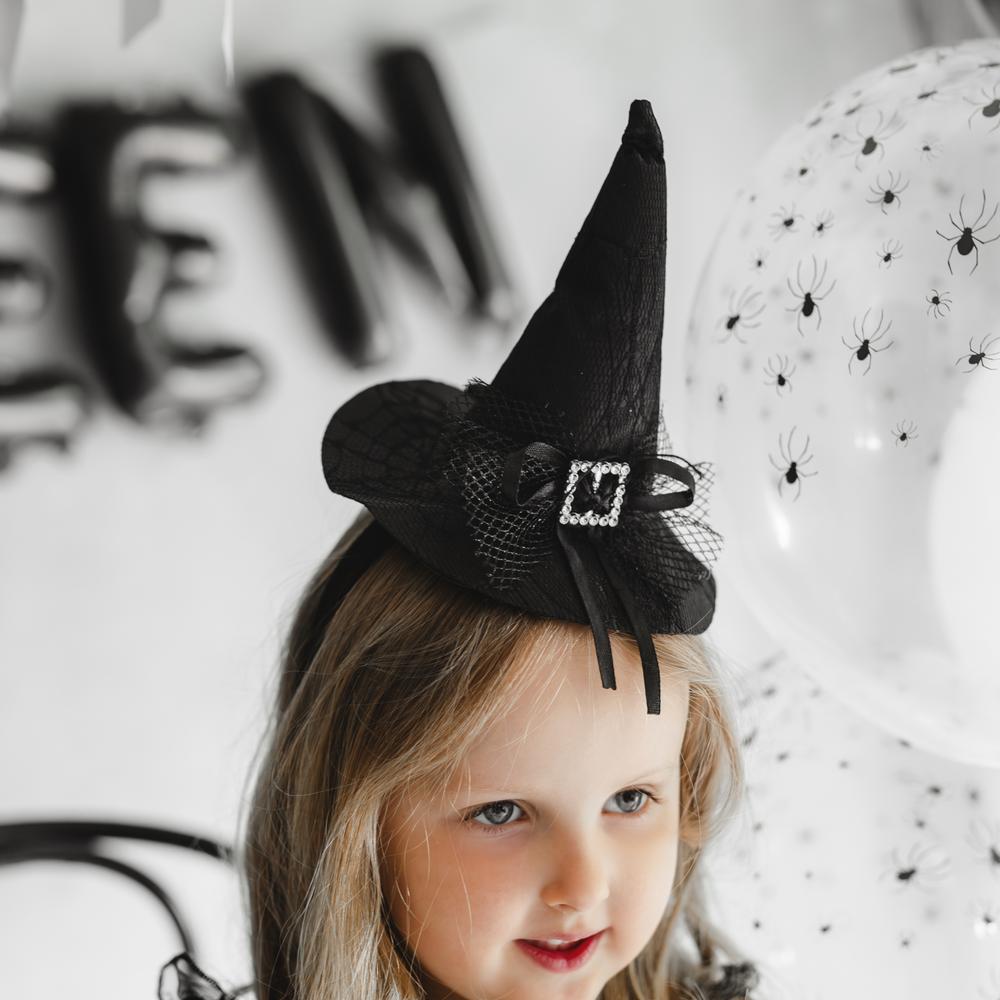 Mini Heksehat Hårbøjle Sort | Heks Hårbøjle / Pandebånd / Hårbånd - Hovedtilbehør - Temashop