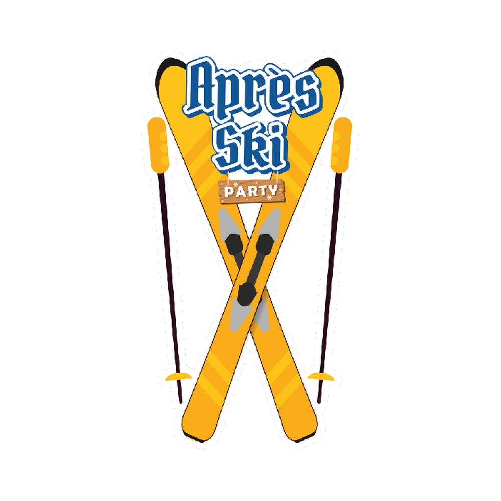 Afterski Ski Dekoration