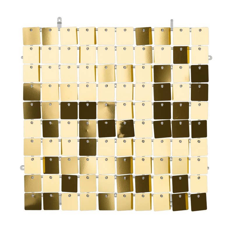 Vægpanel Guld - 1 stk (30 x 30 cm) | Guld tema Vægbaggrunde - Temashop