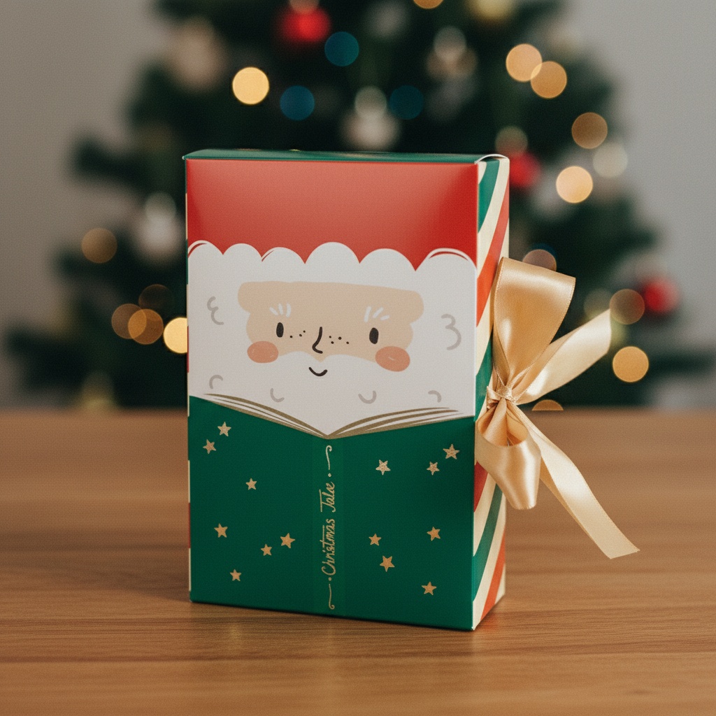 Julemand Gaveæske - 1 stk (6 x 22,5 x 15 cm) | Jul Poser / Goodiebags - Temashop