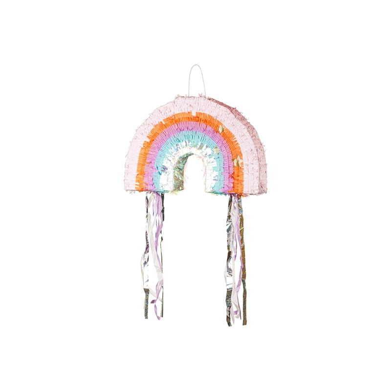 Regnbue Piñata - 1 stk (50 x 33 x 10 cm) | Regnbue Pinata - Temashop