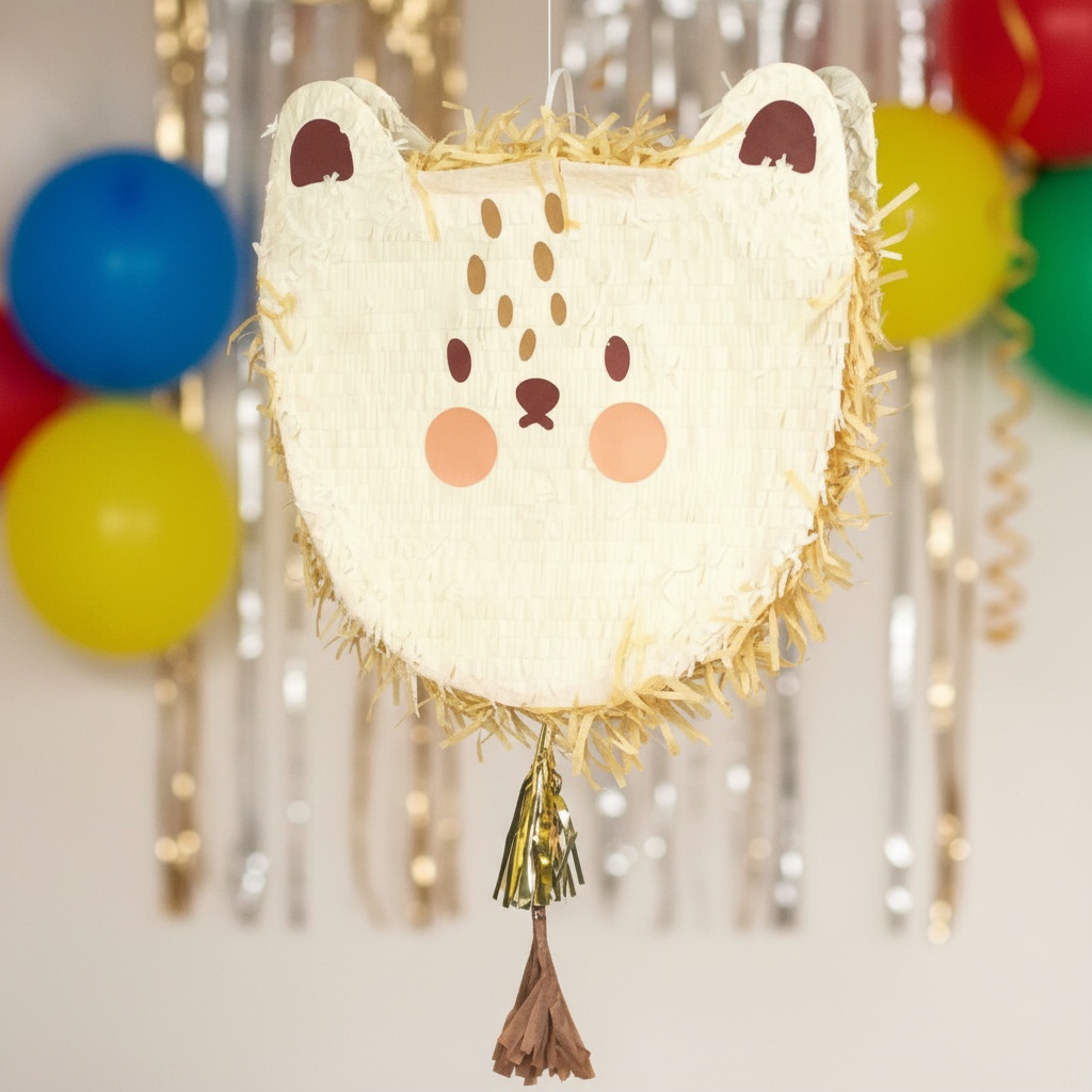 Løvehoved Piñata - 1 stk (48 x 48 x 10 cm) | Løve Pinata - Temashop