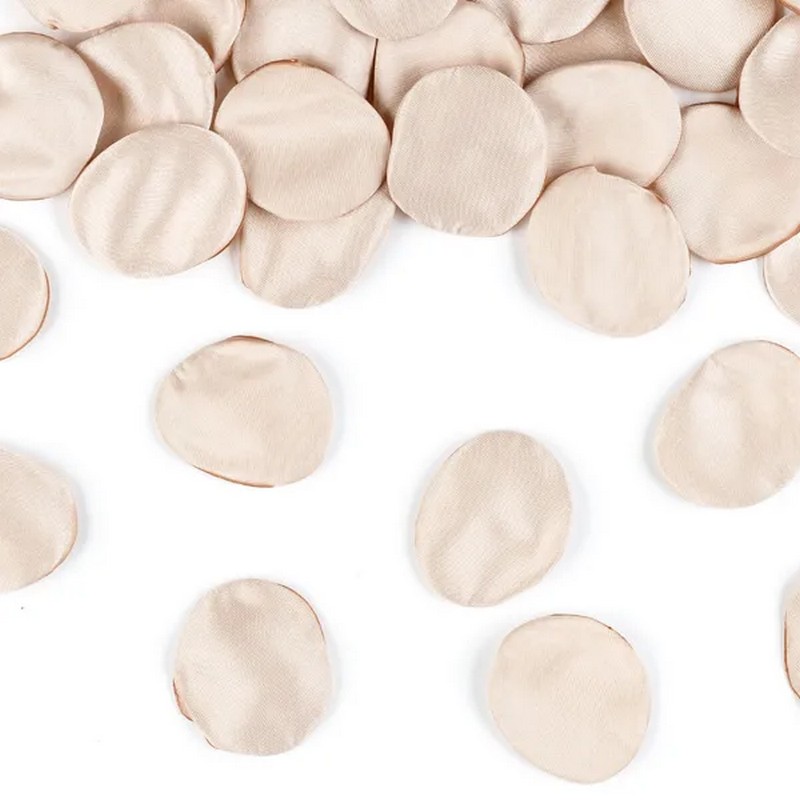 Rosenblade Beige - 100 stk | Valentinsdag Kunstige blomster - Temashop