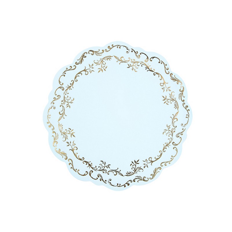 Ornament Dækkeservietter Lyseblå