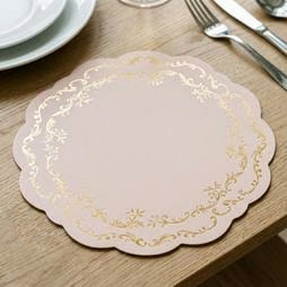 Ornament Dækkeservietter Lyserød