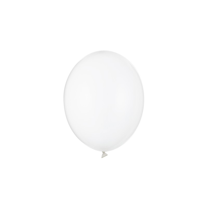 Balloner Crystal Clear - 100 stk (23 cm) | Hvidt tema Latexballoner - Temashop