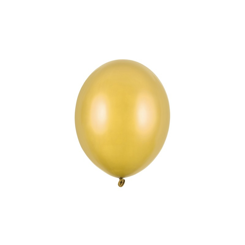 Balloner Metallic Gold - 100 stk (23 cm) | Guld tema Latexballoner - Temashop