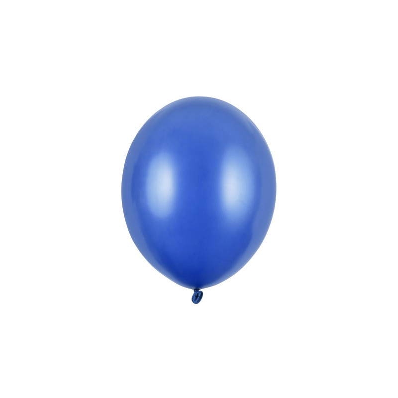 Balloner Metallic Blue - 100 stk (23 cm) | Blåt tema Latexballoner - Temashop