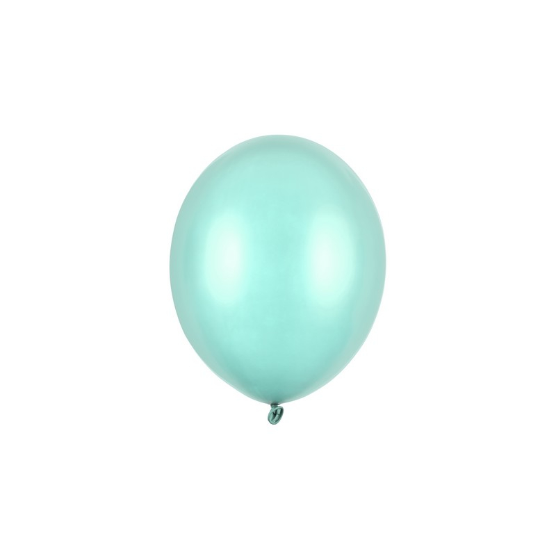 Balloner Metallic Mint Green - 100 stk (23 cm) | Mint Tema Latexballoner - Temashop
