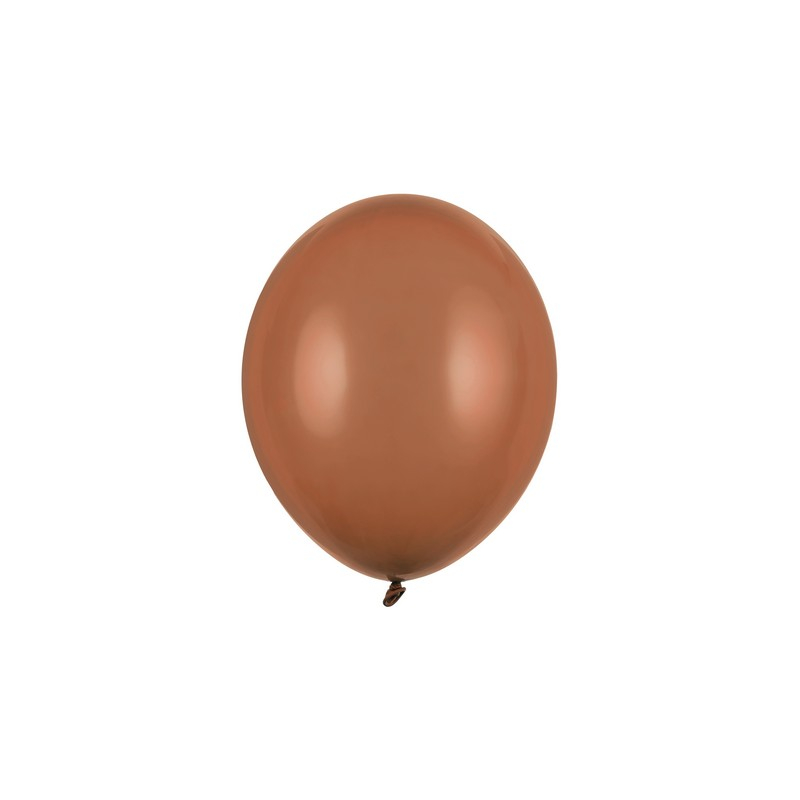 Balloner Pastel Mocca - 100 stk (23 cm) | Brun Tema Latexballoner - Temashop