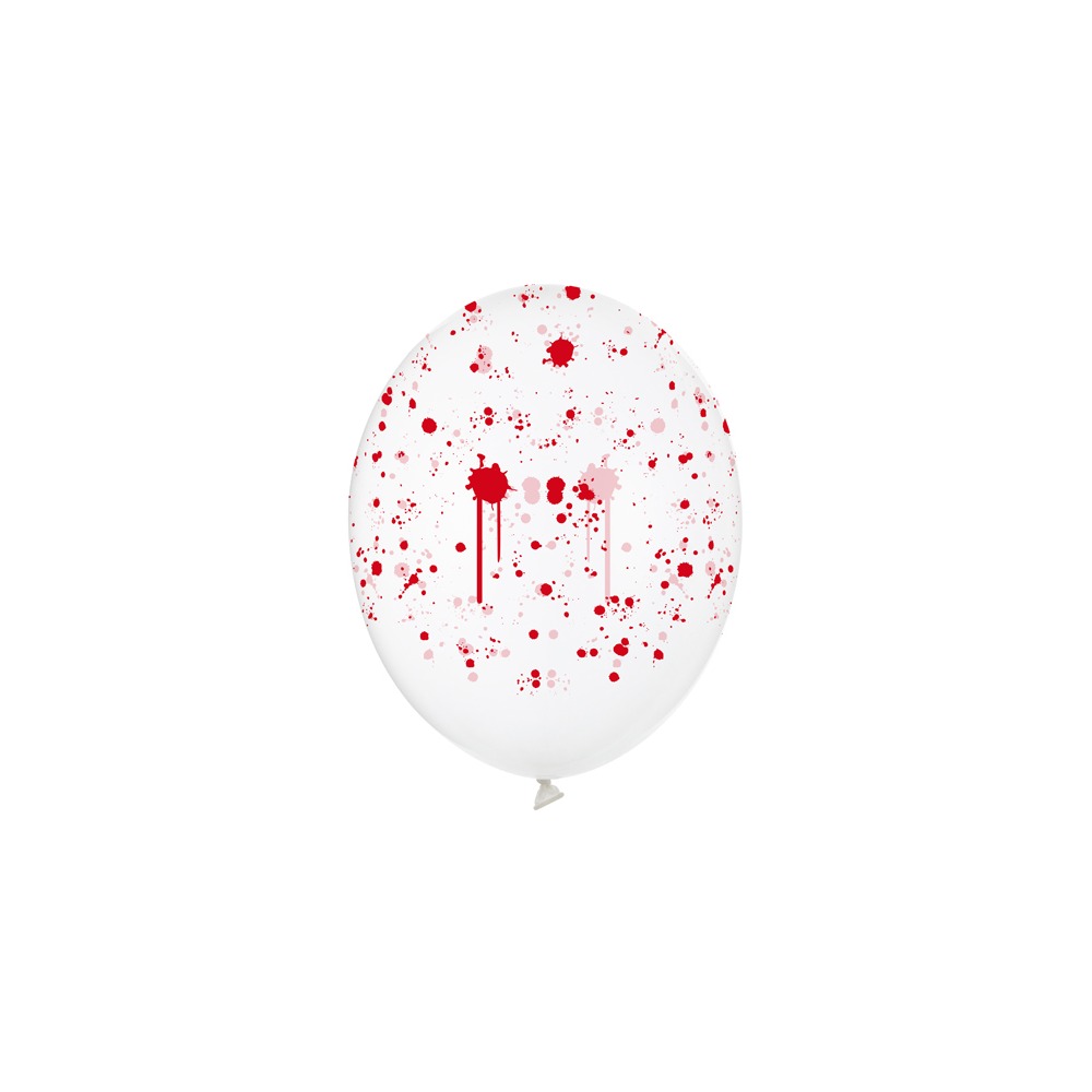 Blodstænk Latexballoner Transparent
