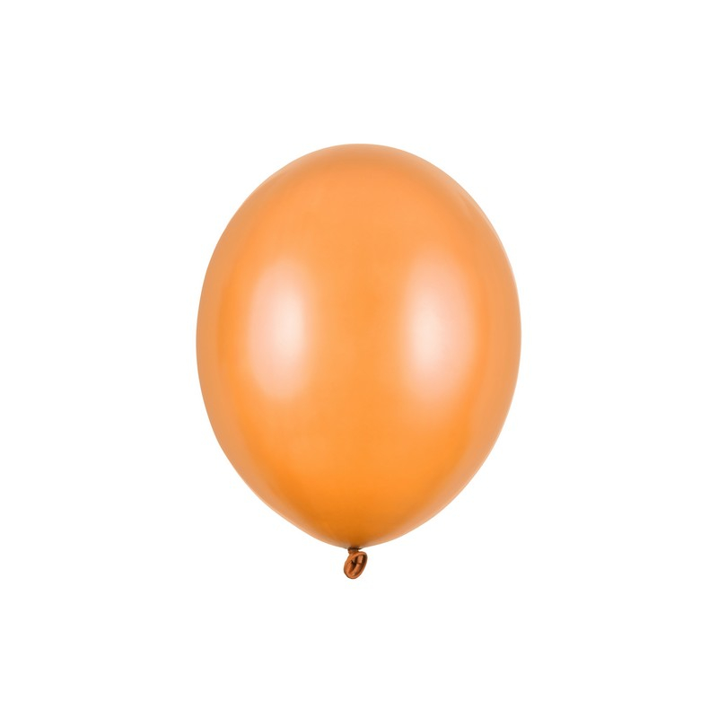 Latexballoner Metallic Mandarin Orange - 50 stk (30 cm) | Orange tema Latexballoner - Temashop