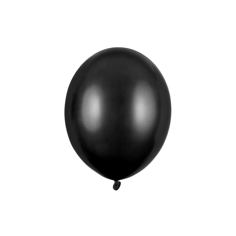 Latexballoner Metallic Black - 50 stk (30 cm) | Sort tema Latexballoner - Temashop