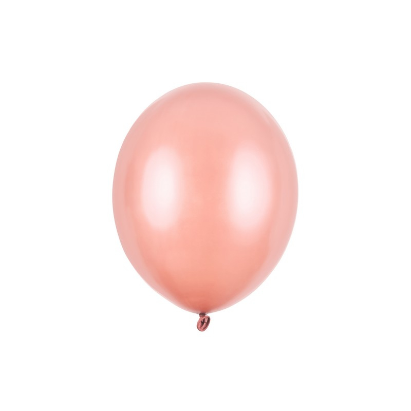 Latexballoner Metallic Rose Gold - 100 stk (30 cm) | Pink tema Latexballoner - Temashop
