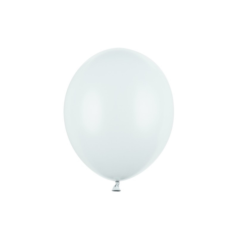 Latexballoner Light Misty Blue - 100 stk (30 cm) | Hvidt tema Latexballoner - Temashop