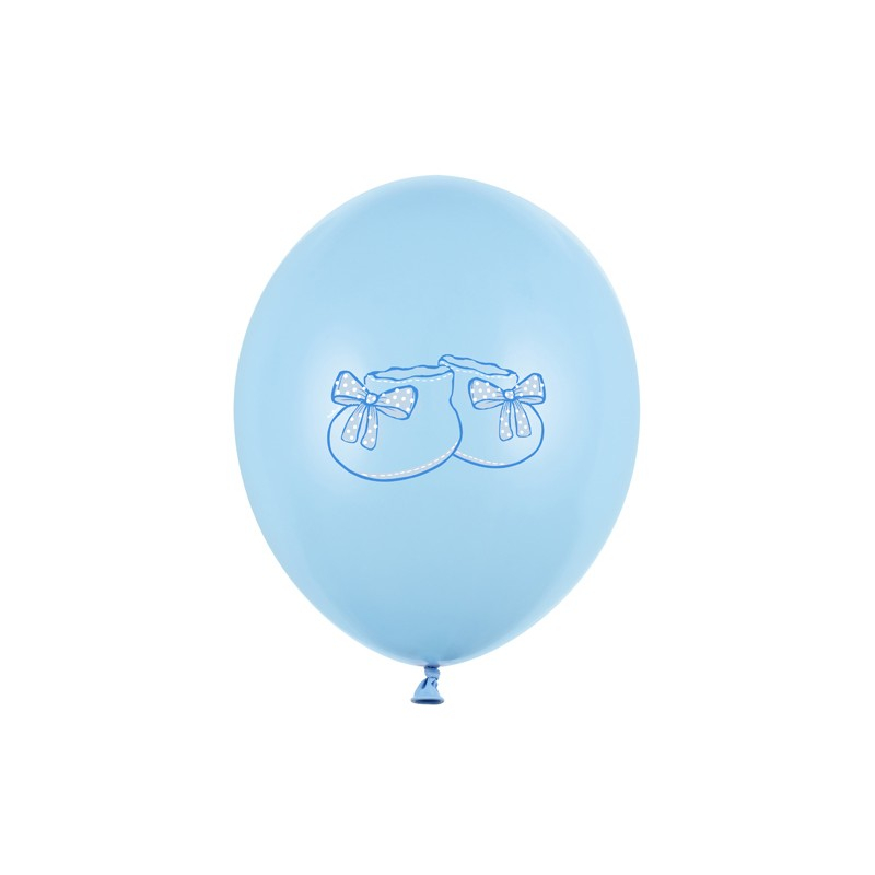 Babysko Latexballoner Lyseblå - 50 stk (30 cm) | Babyshower Latexballoner - Temashop