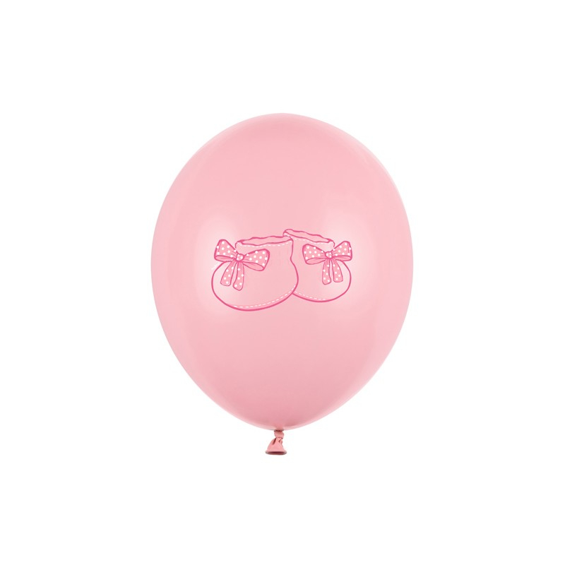 Babysko Latexballoner Lyserød - 50 stk (30 cm) | Babyshower Latexballoner - Temashop
