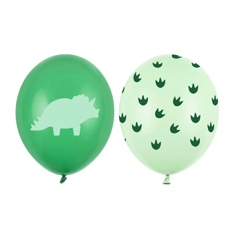 Dinosaur Latexballoner Grøn - 50 stk (30 cm) | Dinosaurus Latexballoner - Temashop