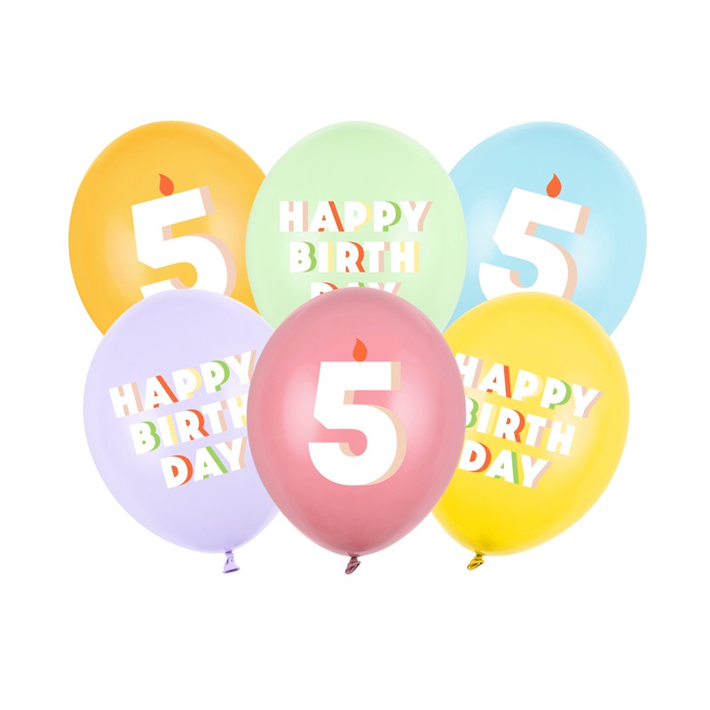 5 Års Fødselsdag Latexballoner
