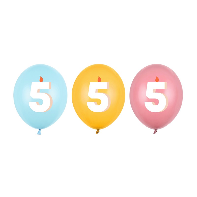 5 Års Fødselsdag Latexballoner