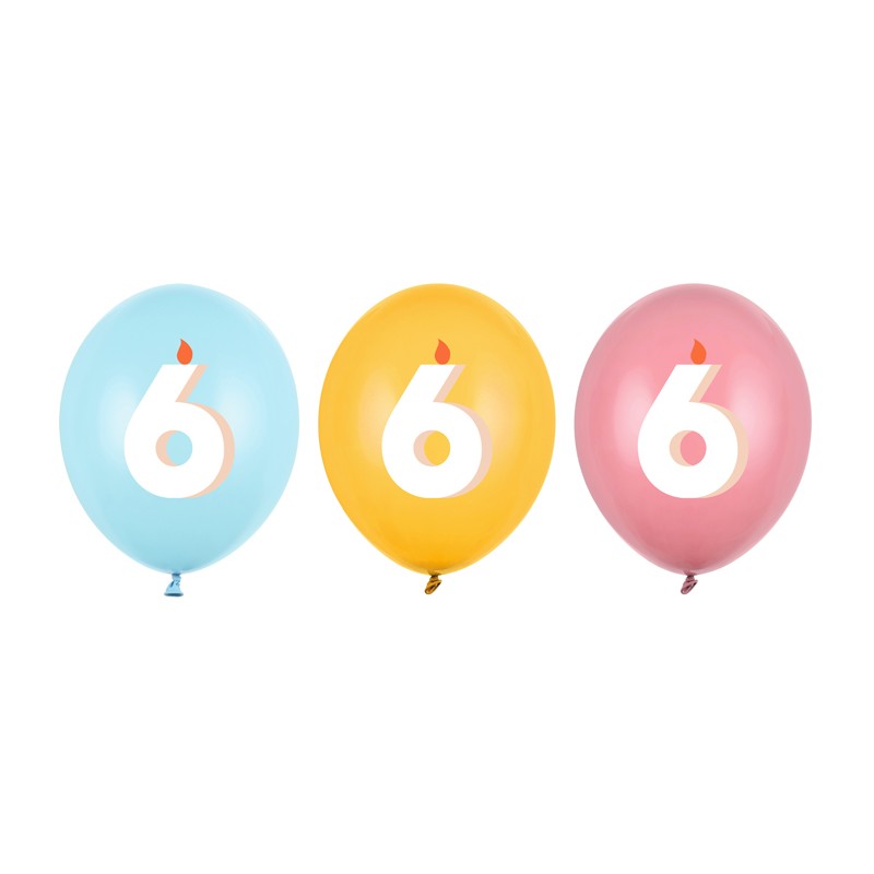 6 Års Fødselsdag Latexballoner