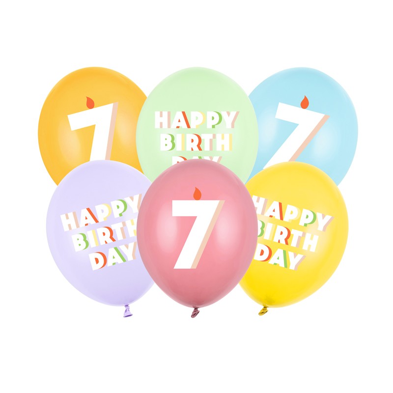 7 Års Fødselsdag Latexballoner