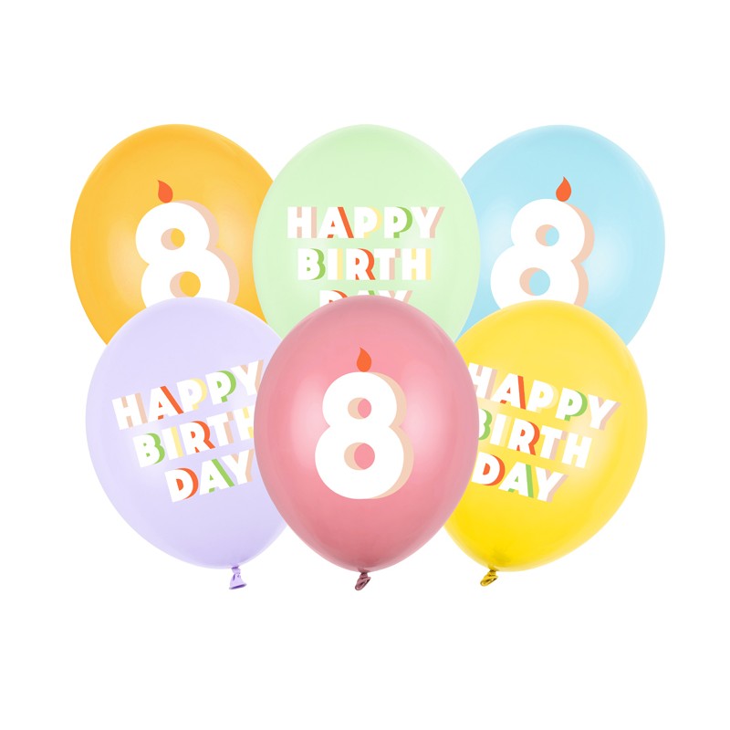 8 Års Fødselsdag Latexballoner