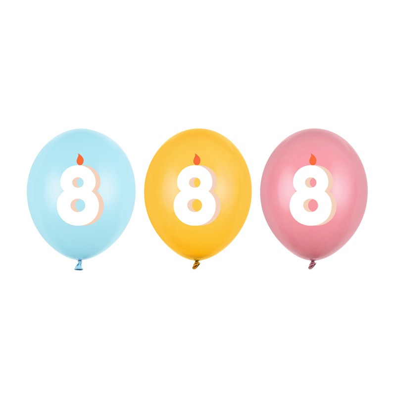 8 Års Fødselsdag Latexballoner