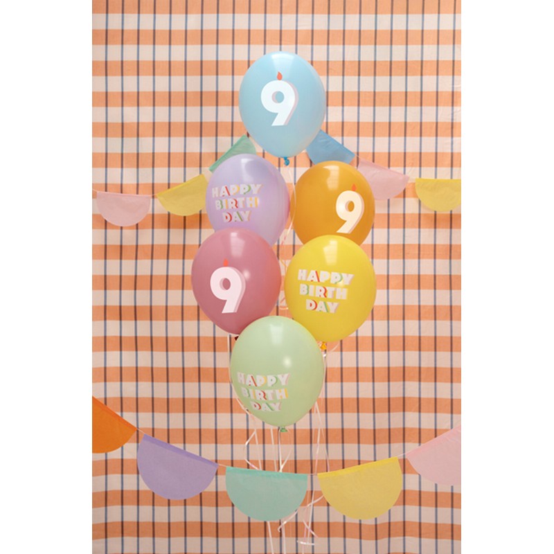9 Års Fødselsdag Latexballoner