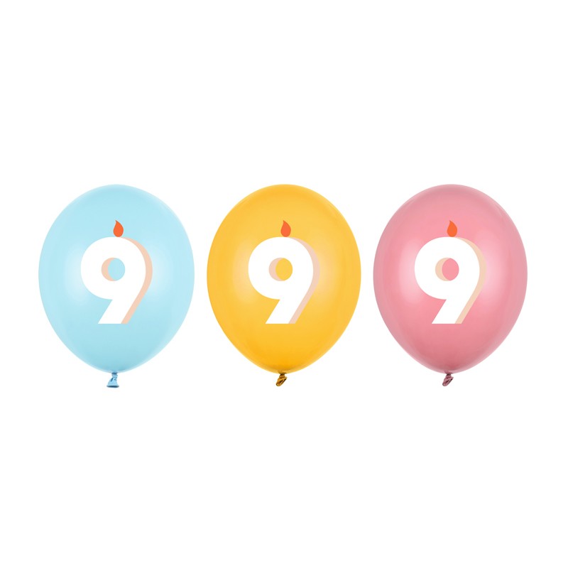 9 Års Fødselsdag Latexballoner