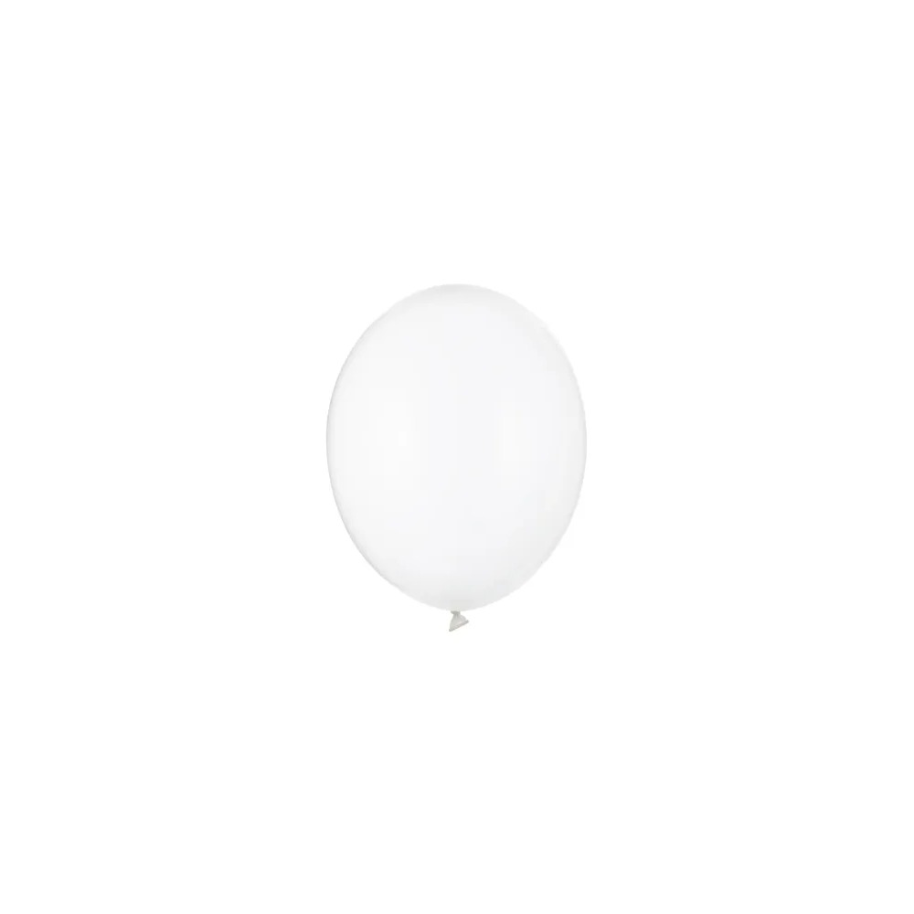 Små Latexballoner Transparent - 10 stk (12 cm) | Hvidt tema Ensfarvet - Temashop