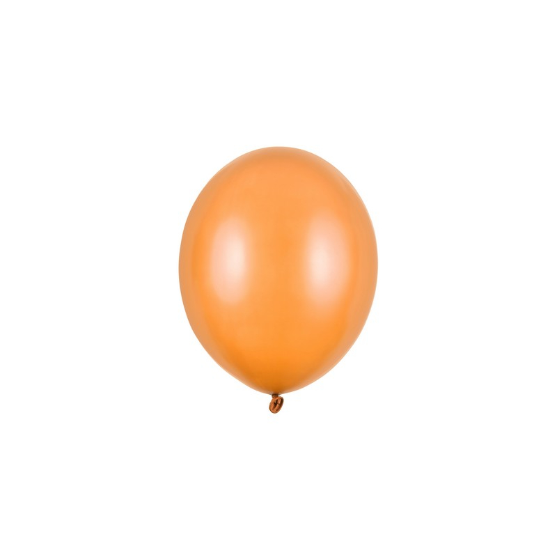 Små Balloner Metallic Mandarin Orange