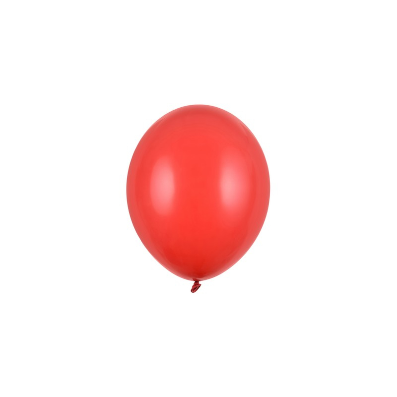 Små Balloner Pastel Poppy Red - 100 stk (12 cm) | Rødt tema Latexballoner - Temashop
