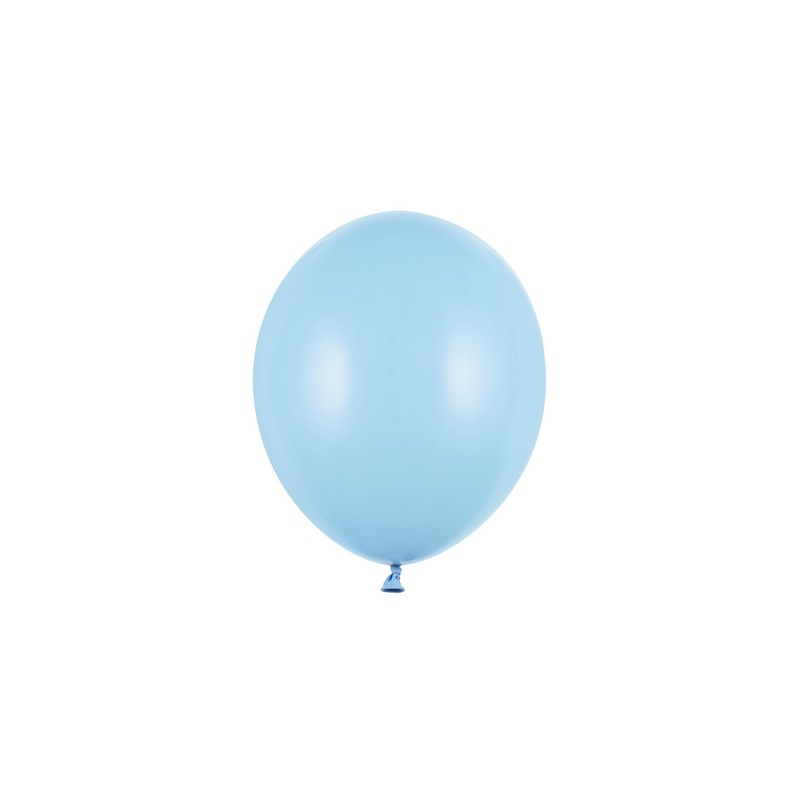 Små Balloner Pastel Baby Blue - 100 stk (12 cm) | Blåt tema Latexballoner - Temashop