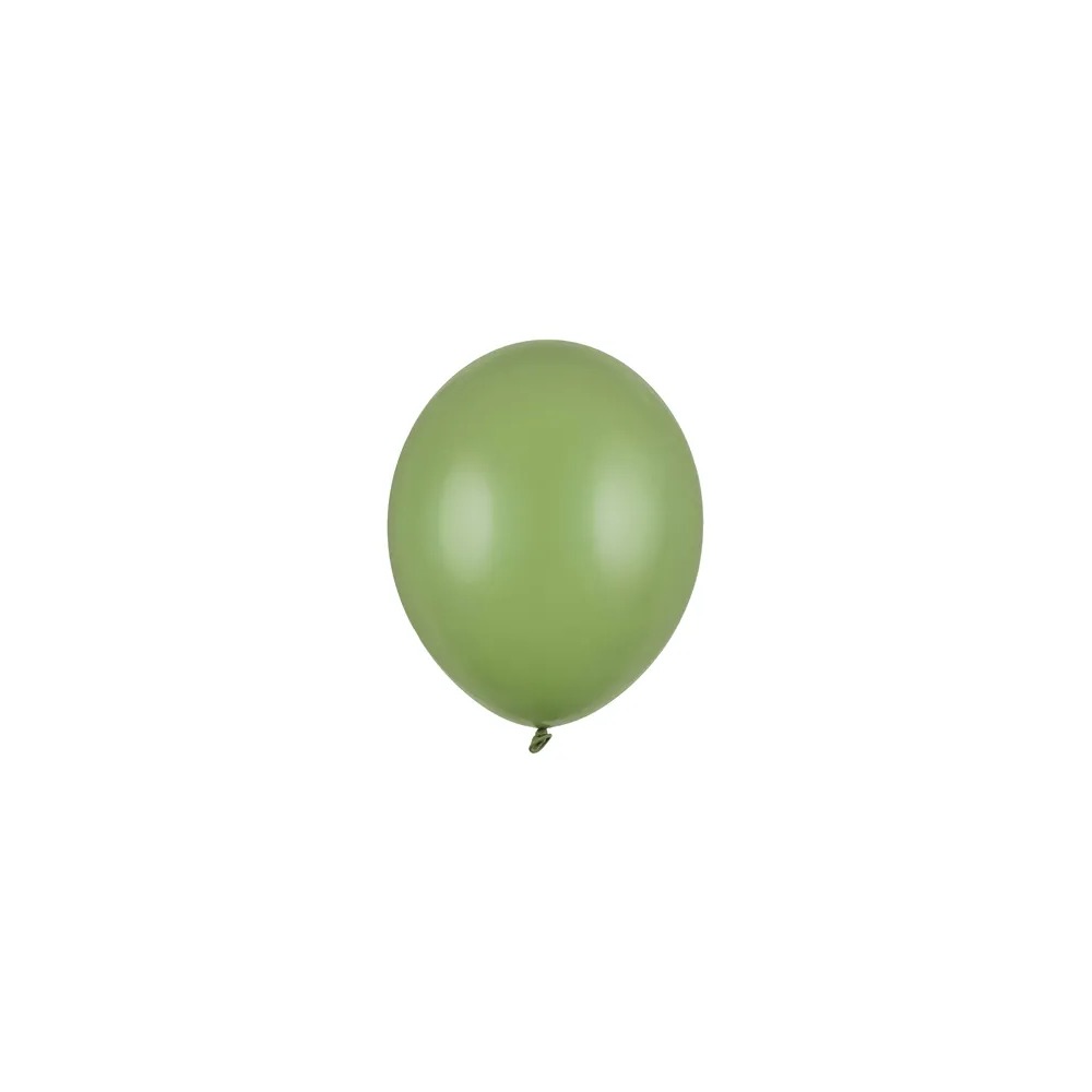 Små Latexballoner Pastel Oliven - 10 stk (Ø 12 cm) | Grønt tema Ensfarvet - Temashop