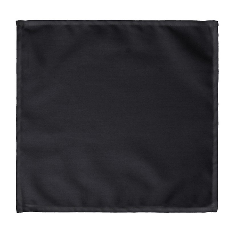 Stof Servietter Sort - 25 stk (35 x 35 cm) | Sort tema Servietter - Temashop
