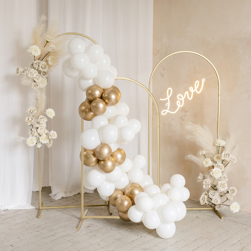 Bue Backdrop Stativ Guld - 1 stk (80 x 180 cm) | Guld tema Ramme - Temashop