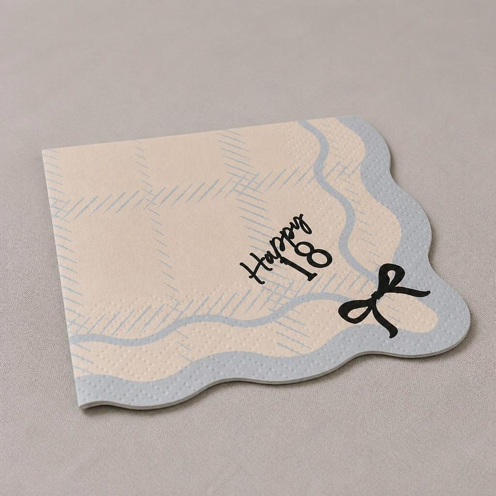 Happy 18 Servietter - 12 stk (33 x 33 cm) | 18 år Servietter - Temashop